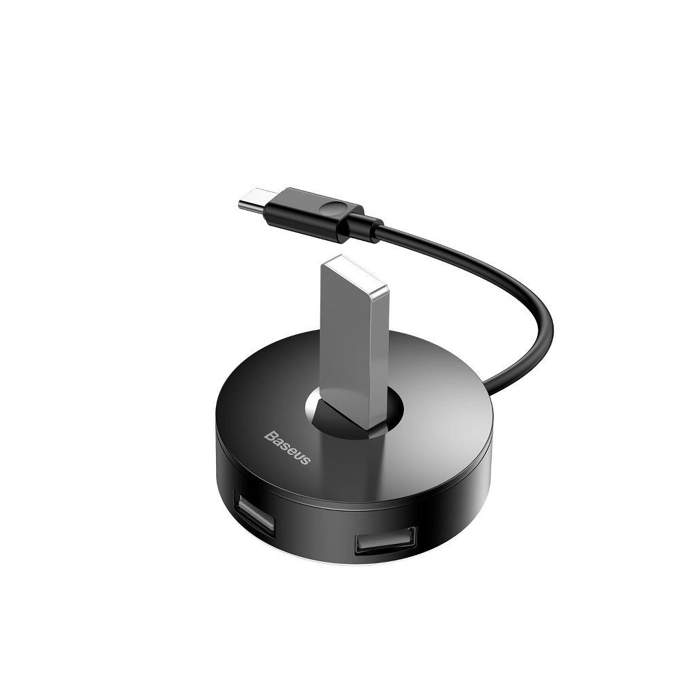 Hurtownia GSM - Hub 4w1 USB-C do USB 3.0 + 3x USB 2.0 Baseus 15cm (czarny) - BSU483BLK - {ean13} - Hurt