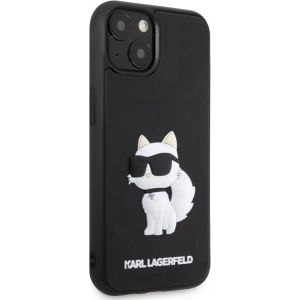 Hurtownia GSM - Etui Karl Lagerfeld KLHCP14M3DRKHNK Apple iPhone 14 Plus / 15 Plus hardcase Rubber Choupette 3D černý/black - KLD1825 - {ean13} - Hurt
