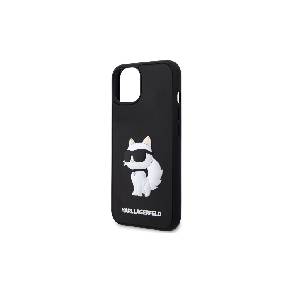 Hurtownia GSM - Etui Karl Lagerfeld KLHCP14M3DRKHNK Apple iPhone 14 Plus / 15 Plus hardcase Rubber Choupette 3D negru/black - KLD1825 - {ean13} - Hurt