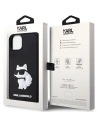 Hurtownia GSM - Etui Karl Lagerfeld KLHCP14M3DRKHNK Apple iPhone 14 Plus / 15 Plus hardcase Rubber Choupette 3D černý/black - KLD1825 - {ean13} - Hurt