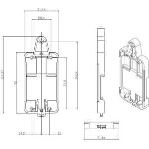 Hurtownia GSM - Montagehalterung für DIN-Schiene Sonoff DR - SNF126 - {ean13} - Hurt