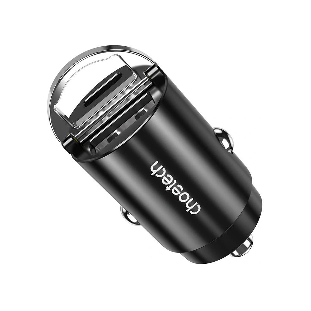 Hurtownia GSM - Autós töltő Choetech TC0006 1xUSB-A, 1xUSB-C, PD 3.0, 30W (fekete) - CHT201 - {ean13} - Hurt