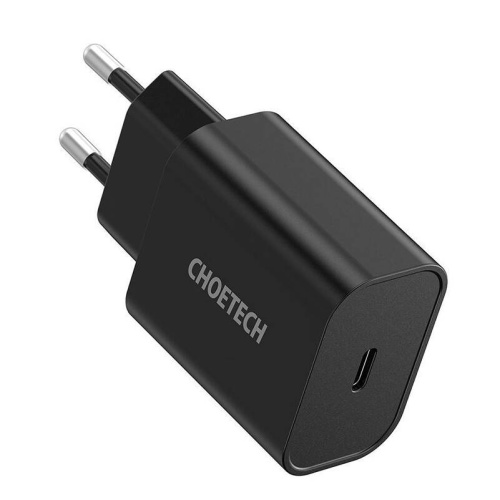 Choetech Distributor - 6932112104069 - CHT205 - Choetech Q5004 USB-C network charger, 20W (black) - B2B homescreen