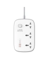 Leiste LDNIO SC3416 3x EU-Stecker, 2xUSB-A, 2xUSB-C, GaN, 65W weiß