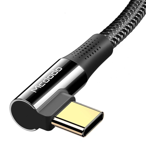 Kabel kątowy Mcdodo CA-8320 USB-C / USB-C, 100W, 1.2m (czarny)