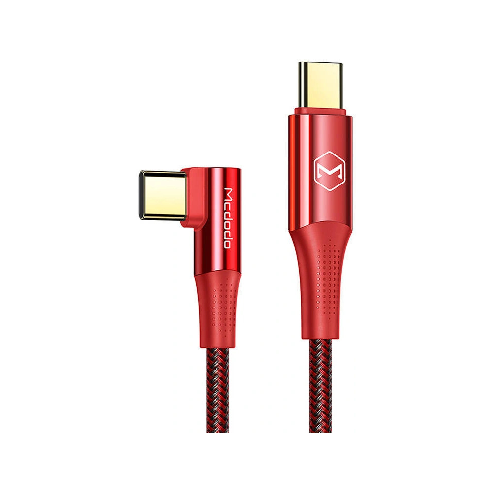 Hurtownia GSM - Kabel úhlový Mcdodo CA-8321 USB-C / USB-C, 100W, 1.2m (červený) - MDD159 - {ean13} - Hurt