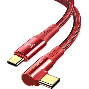 Hurtownia GSM - Kabel úhlový Mcdodo CA-8321 USB-C / USB-C, 100W, 1.2m (červený) - MDD159 - {ean13} - Hurt