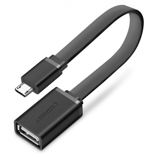 Hurtownia Ugreen - 6957303818211 - UGR030BLK - Adapter OTG Micro USB UGREEN (płaski) czarny - B2B homescreen