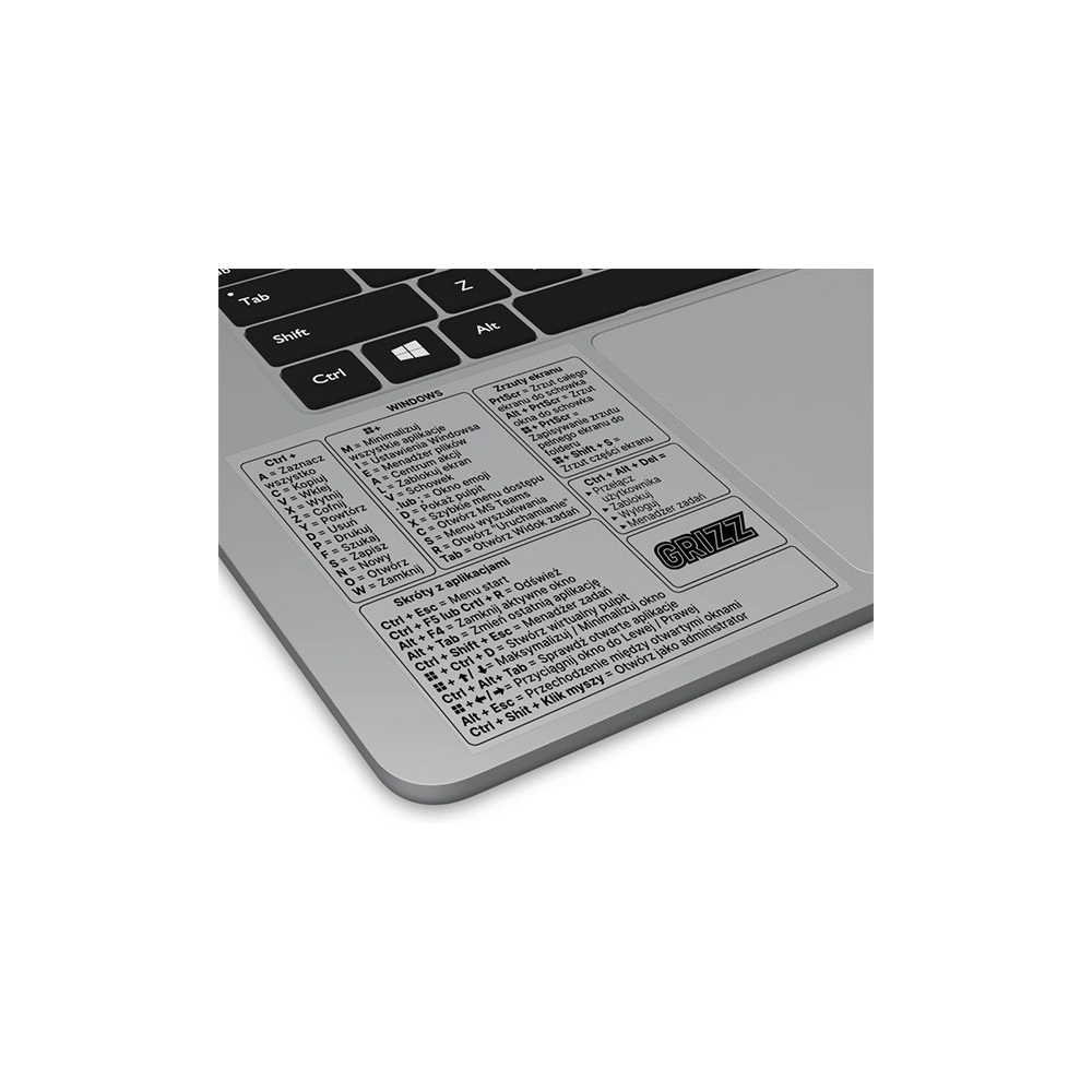 Hurtownia GSM - Naklejka ze skrótami klawiszowymi GrizzGlass Microsoft Windows [PL] - GRZ7332 - {ean13} - Hurt