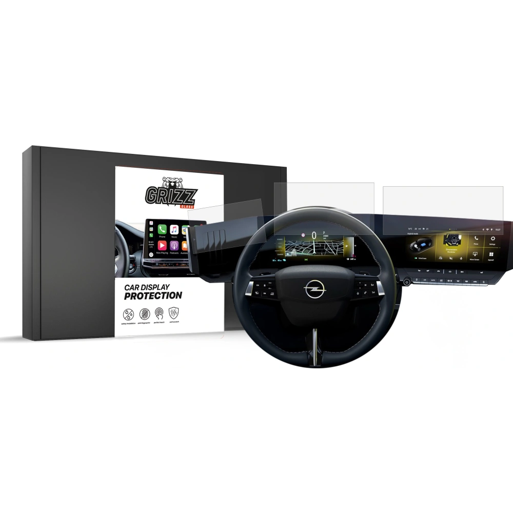 Folia matowa GrizzGlass CarDisplay Protection do Opel Astra L Pure Panel 10" 2021 [2w1]