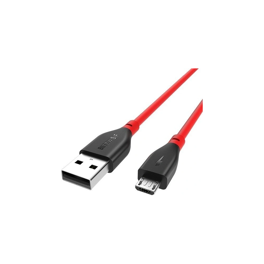 Hurtownia GSM - Kabel Micro USB AmpCore II BlitzWolf BW-MC11 1m czerwony - BLZ029RED - {ean13} - Hurt