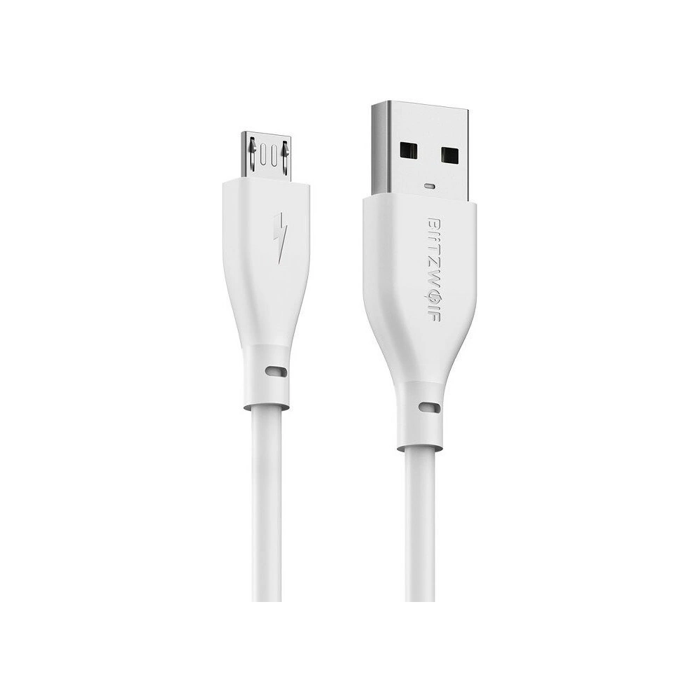 Hurtownia GSM - Kabel Micro USB AmpCore II BlitzWolf BW-MC10 0,3m biały - BLZ030WHT - {ean13} - Hurt