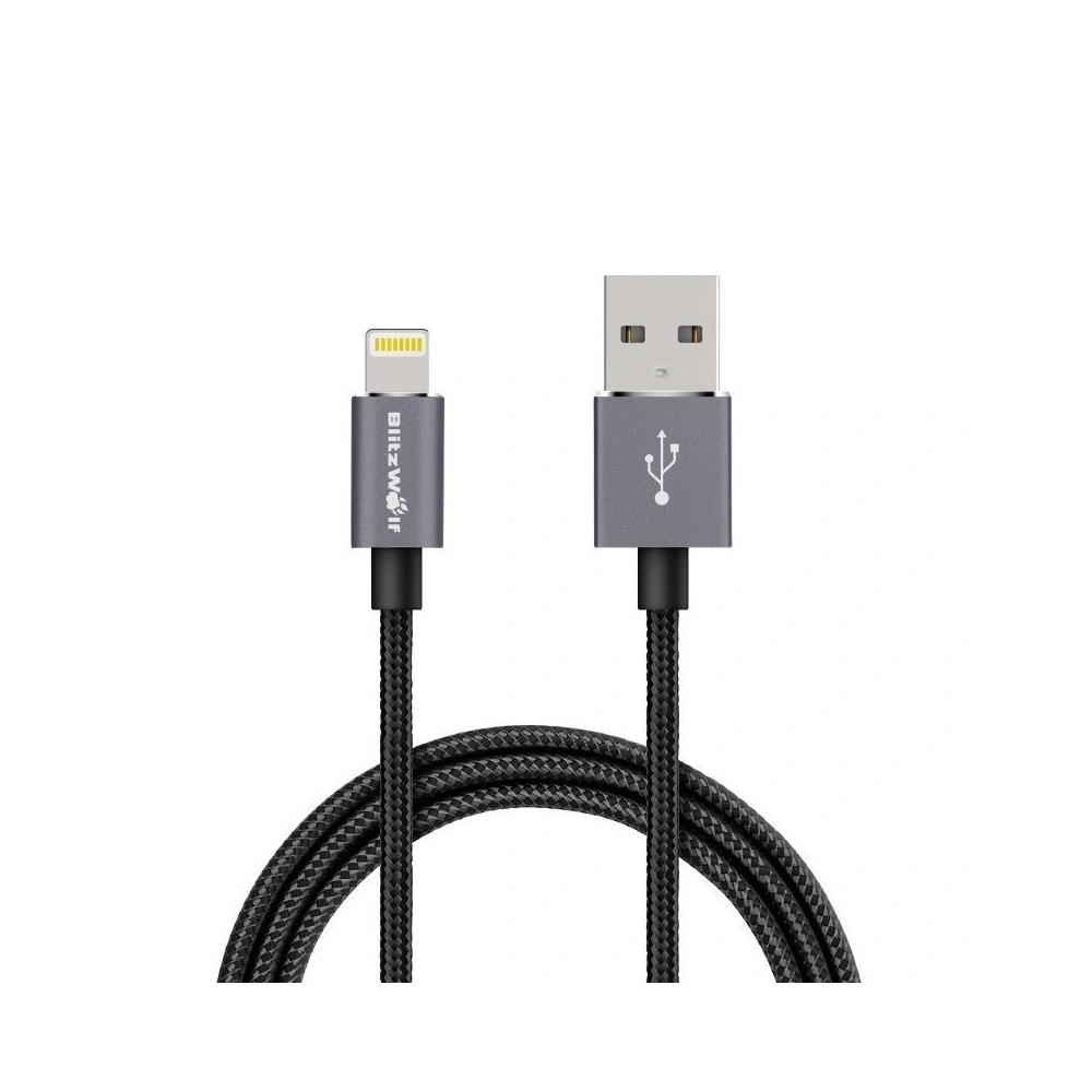 Hurtownia GSM - Kabel Lightning BlitzWolf BW-MF5 1m czarny - BLZ031BLK - {ean13} - Hurt