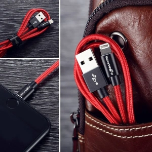 Lightning Cable BlitzWolf BW-MF5 1m Red