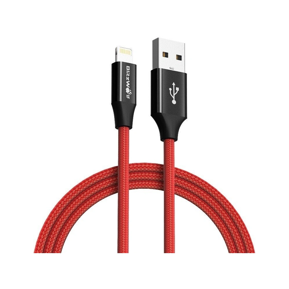 Wholesale Lightning AmpCore Turbo Cable BlitzWolf BW-MF9 1m Red - BLZ035RED - {ean13} - Hurt
