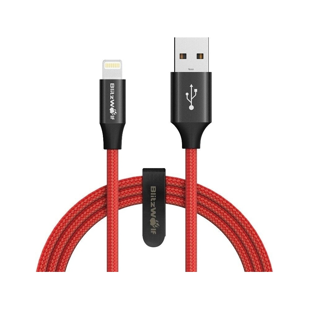 Wholesale Lightning AmpCore Turbo Cable BlitzWolf BW-MF9 1m Red - BLZ035RED - {ean13} - Hurt