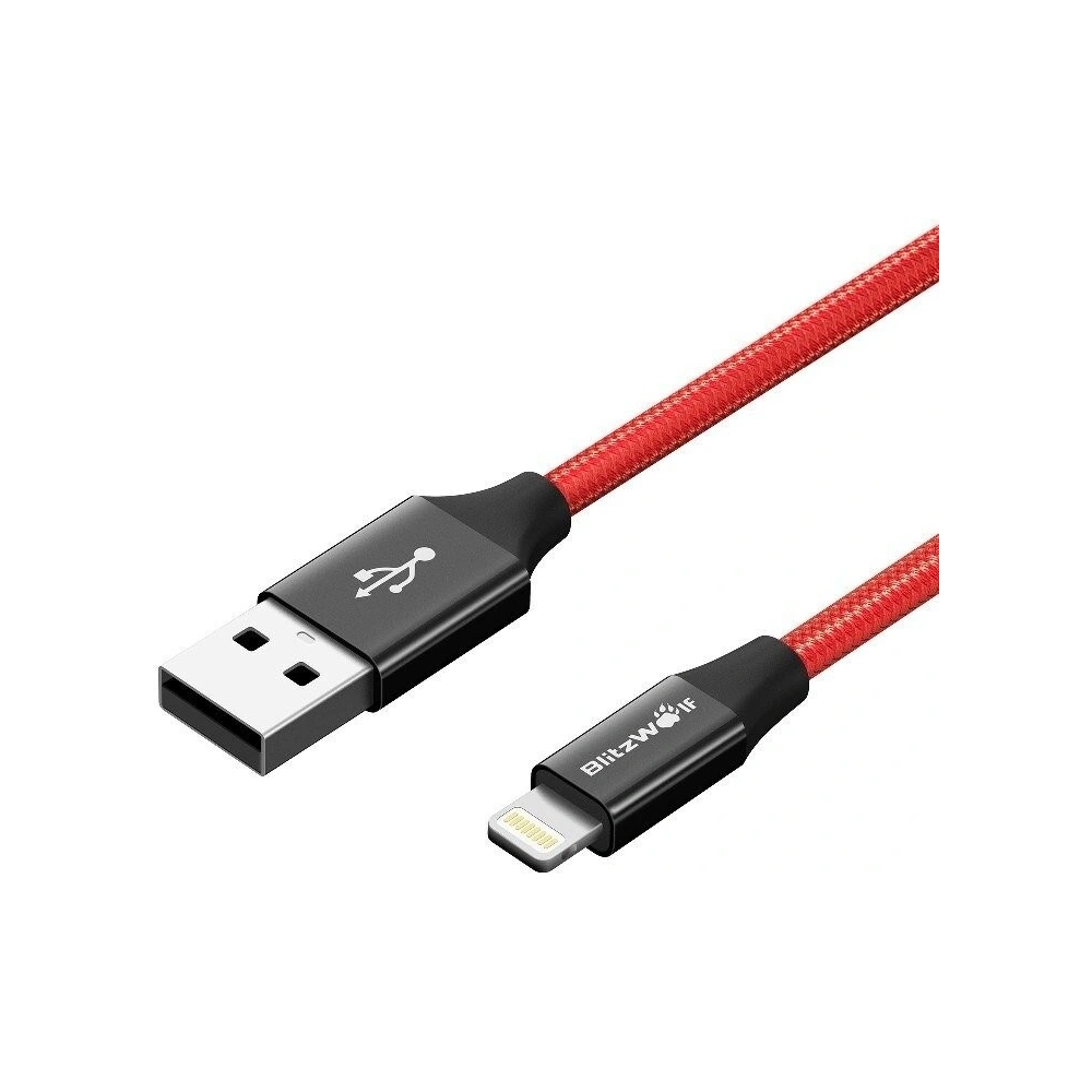 Wholesale Lightning AmpCore Turbo Cable BlitzWolf BW-MF9 1m Red - BLZ035RED - {ean13} - Hurt