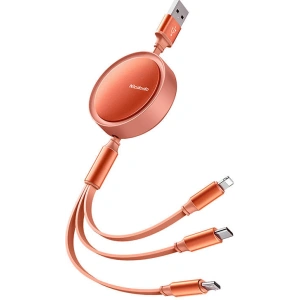 Hurtownia GSM - Zsinór tekercselhető Mcdodo CA-7252 3w1 USB-A / Lightning, microUSB, USB-C, 1,2m (narancssárga) - MDD171 - {ean13} - Hurt
