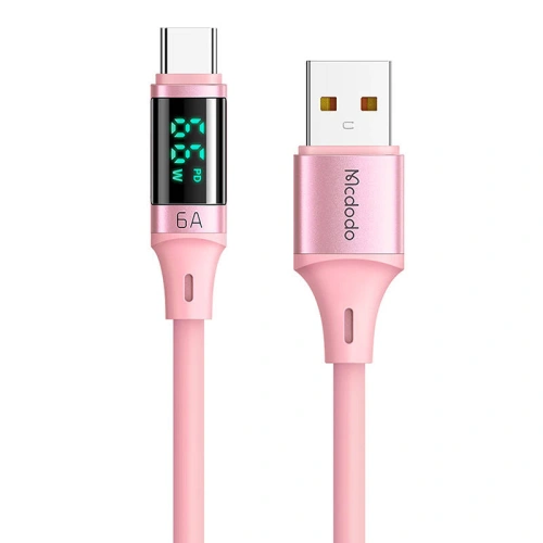 Kabel Mcdodo CA-1921 USB-A / USB-C, 66W, 1.2m (różowy)