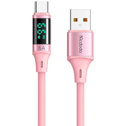 Mcdodo Distributor - 6921002619219 - MDD173 - Mcdodo CA-1921 cable USB-A / USB-C, 66W, 1.2m (pink) - B2B homescreen