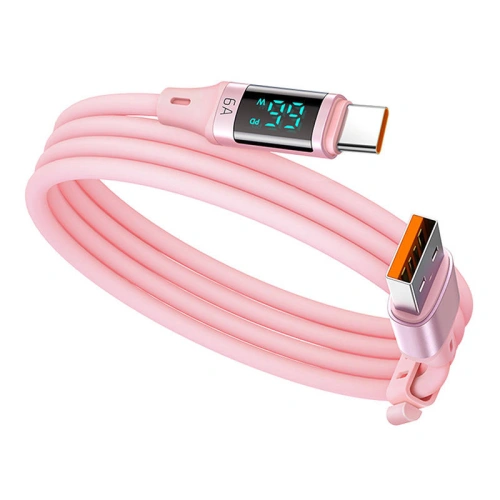 Kabel Mcdodo CA-1921 USB-A / USB-C, 66W, 1.2m (różowy)