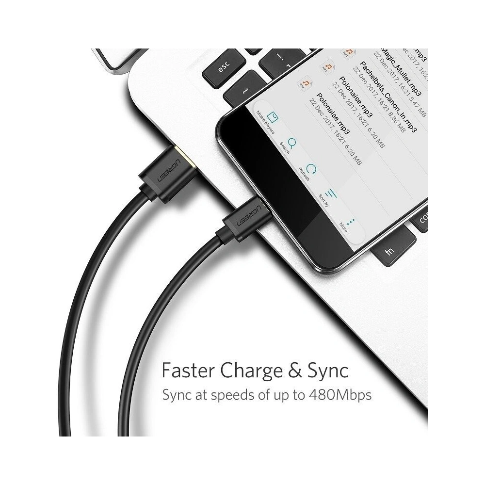 Hurtownia GSM - Kabel micro USB UGREEN QC 2.0 2A 2m (biały) - UGR033WHT - {ean13} - Hurt