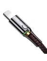 Wholesale Lightning Cable with LED Lamp Baseus C-shaped 2.4A 1m Black - BSU492BLK - {ean13} - Hurt