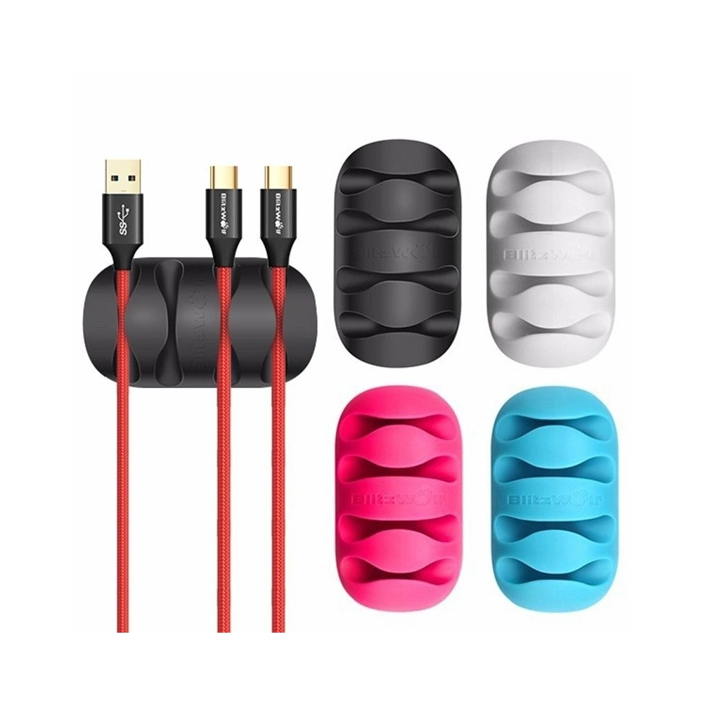 Hurtownia GSM - Mini organizer cabluri BlitzWolf BW-PM2 (4-slot) multicolor (4 bucăți) - BLZ039 - {ean13} - Hurt