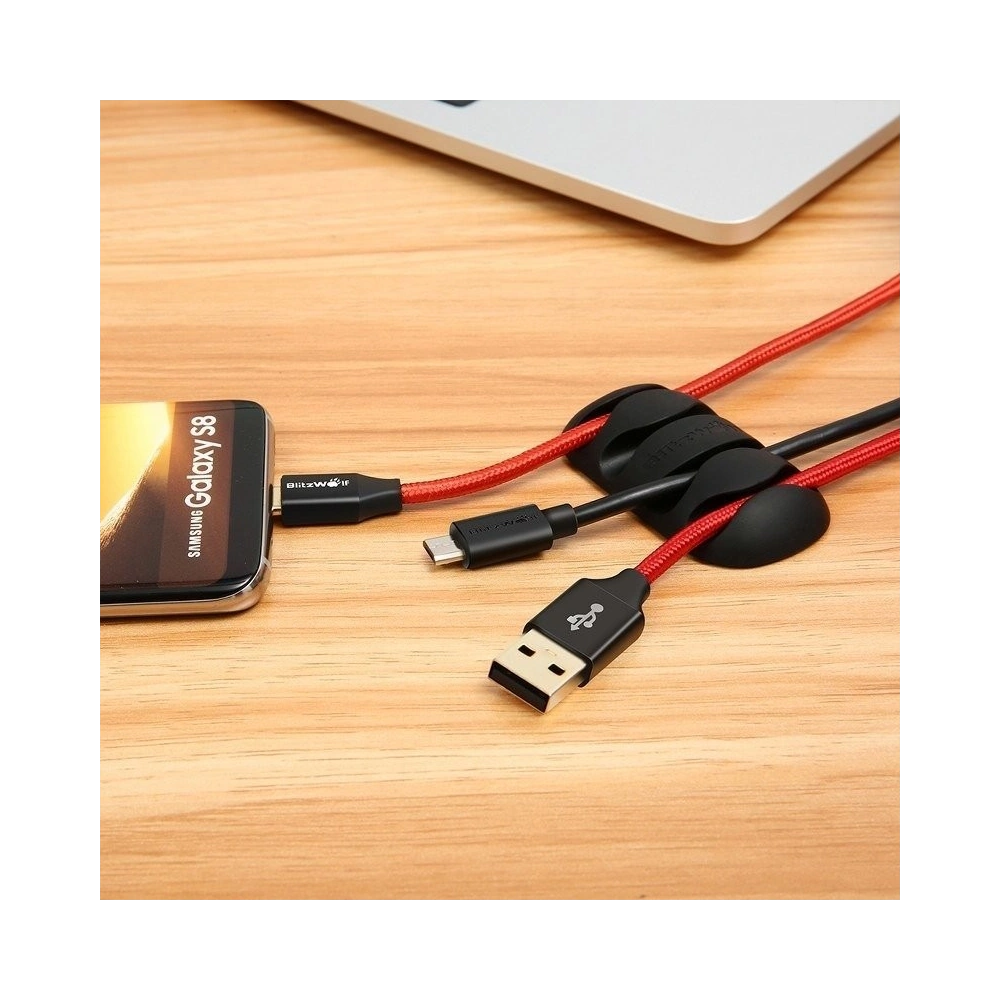Hurtownia GSM - Mini organizer cabluri BlitzWolf BW-PM2 (4-slot) multicolor (4 bucăți) - BLZ039 - {ean13} - Hurt