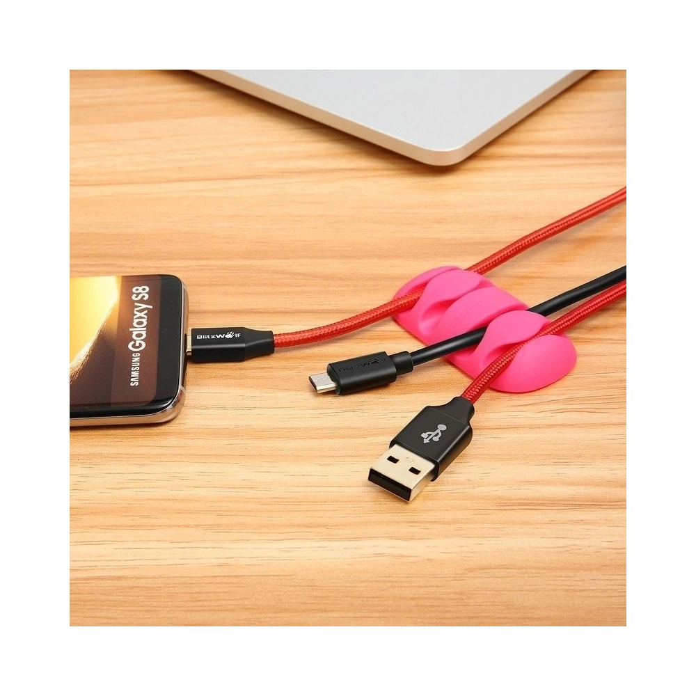 Hurtownia GSM - Mini organizer cabluri BlitzWolf BW-PM2 (4-slot) multicolor (4 bucăți) - BLZ039 - {ean13} - Hurt