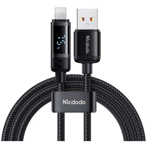 Mcdodo Distributor - 6921002650007 - MDD194 - Mcdodo CA-5000 cable USB-A / Lightning, 1,2m (black) - B2B homescreen