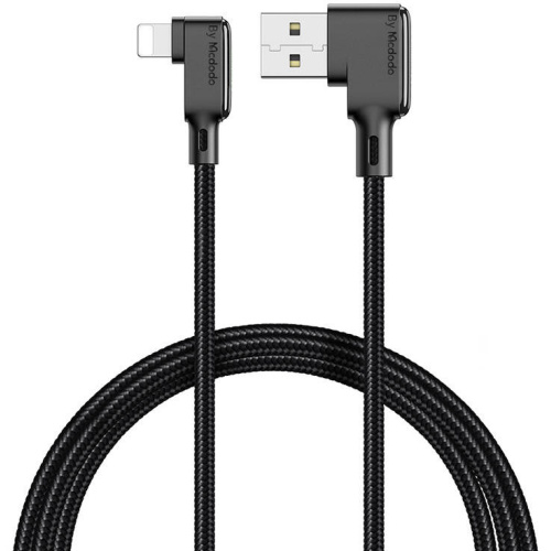 Mcdodo Distributor - 6921002675116 - MDD196 - Mcdodo CA-7511 angle cable USB-A / Lightning, 1,8m (black) - B2B homescreen