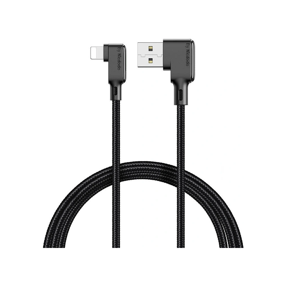 Hurtownia GSM - Kabel úhlový Mcdodo CA-7511 USB-A / Lightning, 1,8m (černý) - MDD196 - {ean13} - Hurt