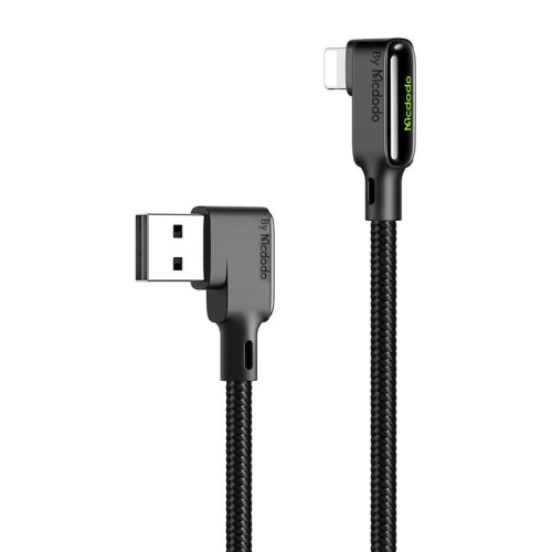 Kabel kątowy Mcdodo CA-7511 USB-A / Lightning, 1,8m (czarny)