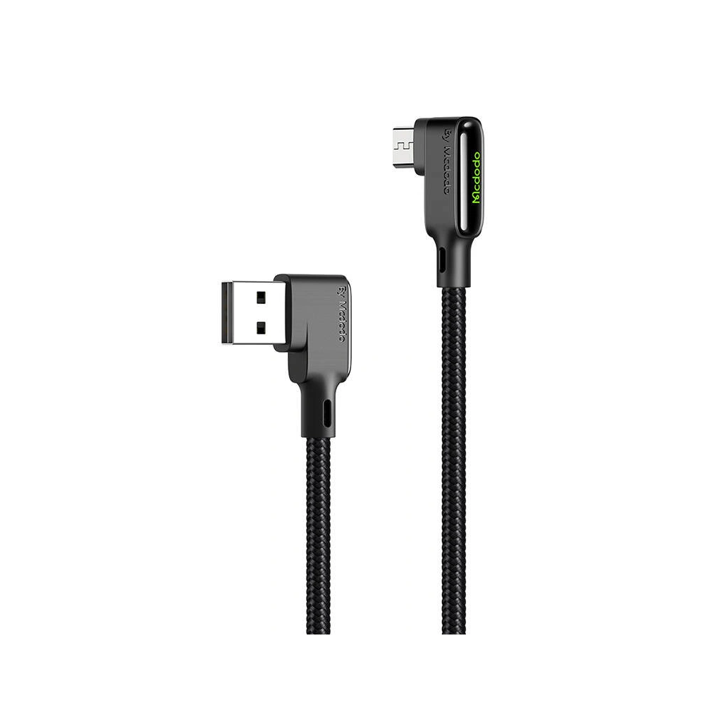 Hurtownia GSM - Sarokkábel Mcdodo CA-7531 USB-A / MicroUSB, 1,8m (fekete) - MDD197 - {ean13} - Hurt