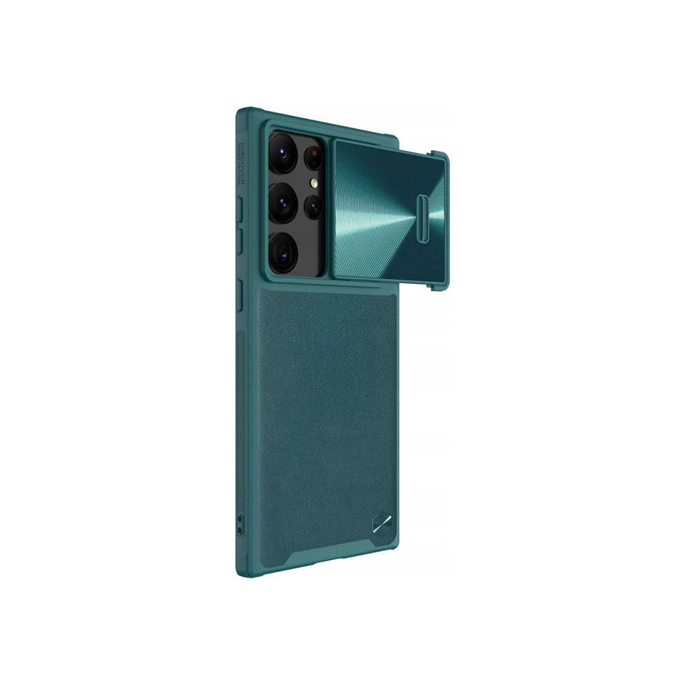 Hurtownia GSM - Etui Nillkin CamShield Leather Samsung Galaxy S23 Ultra (zöld) - NLK1361 - {ean13} - Hurt