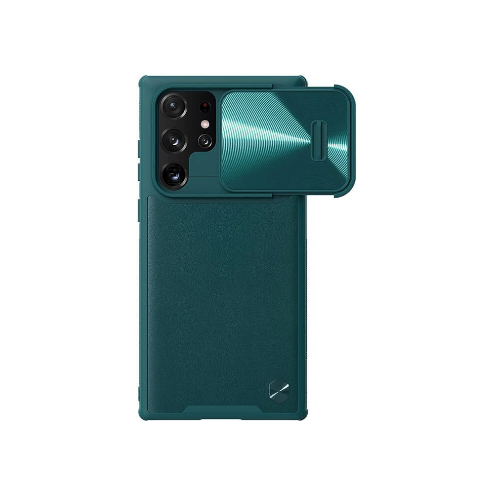 Hurtownia GSM - Etui Nillkin CamShield Leather Samsung Galaxy S22 Ultra (zöld) - NLK1364 - {ean13} - Hurt