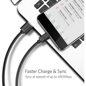 Kabel micro USB UGREEN QC 2.0 2A 1.5m (czarny)