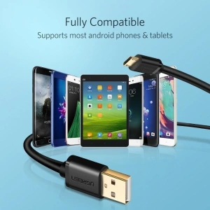 Kabel micro USB UGREEN QC 2.0 2A 1.5m (czarny)