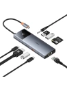 Hurtownia GSM - Adaptér 10w1 Baseus Metal Gleam II Series USB-C / HDMI, USB-A (10Gbps), 2xUSB-A, USB-C, USB-C (PD), RJ45, SD/TF, mini-jack 3,5mm - BSU4772 - {ean13} - Hurt