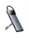 Hurtownia GSM - Adaptér 10w1 Baseus Metal Gleam II Series USB-C / HDMI, USB-A (10Gbps), 2xUSB-A, USB-C, USB-C (PD), RJ45, SD/TF, mini-jack 3,5mm - BSU4772 - {ean13} - Hurt