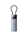 Hurtownia GSM - Adaptér 10w1 Baseus Metal Gleam II Series USB-C / HDMI, USB-A (10Gbps), 2xUSB-A, USB-C, USB-C (PD), RJ45, SD/TF, mini-jack 3,5mm - BSU4772 - {ean13} - Hurt