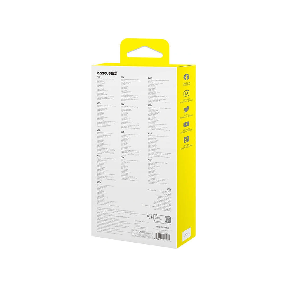Hurtownia GSM - Adaptér 10w1 Baseus Metal Gleam II Series USB-C / HDMI, USB-A (10Gbps), 2xUSB-A, USB-C, USB-C (PD), RJ45, SD/TF, mini-jack 3,5mm - BSU4772 - {ean13} - Hurt