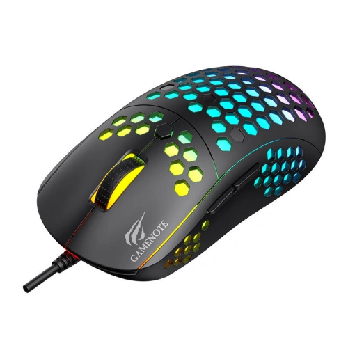 Mysz przewodowa Havit MS1032 RGB, 800-6400 DPI (czarna)