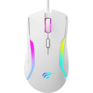 Hurtownia GSM - Drátová myš Havit MS1033 RGB, 800-8000 DPI (bílá) - HVT245 - {ean13} - Hurt