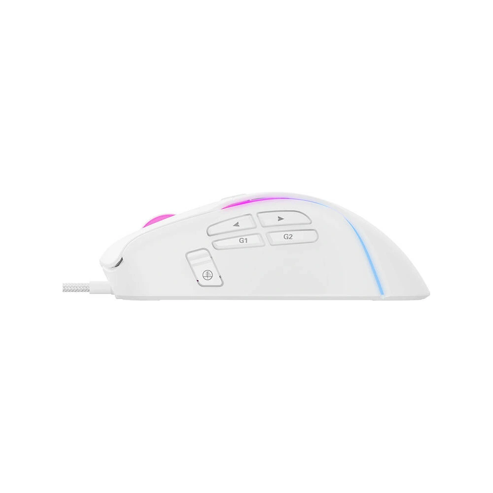 Hurtownia GSM - Drátová myš Havit MS1033 RGB, 800-8000 DPI (bílá) - HVT245 - {ean13} - Hurt