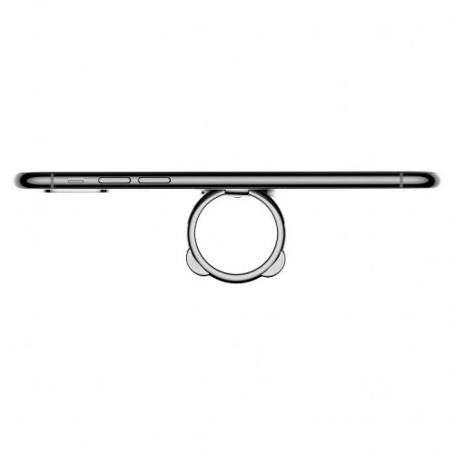 Uchwyt pierścień, ring holder Baseus Bear do telefonu (czarny)