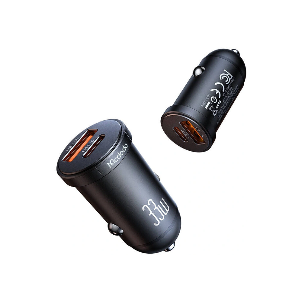 Hurtownia GSM - Autós töltő Mcdodo CC-2320 USB-A, USB-C, 30W (fekete) - MDD205 - {ean13} - Hurt