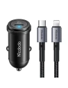 Hurtownia GSM - Autonabíječka Mcdodo CC-7492 USB-C, 30W + kabel USB-C / Lightning (černá) - MDD206 - {ean13} - Hurt