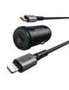 Hurtownia GSM - Ładowarka samochodowa Mcdodo CC-7492 USB-C, 30W + kabel USB-C / Lightning (czarna) - MDD206 - {ean13} - Hurt